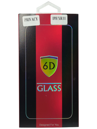 Hartowane szkło 6D Privacy Glass do iPhone XR / 11 6,1"