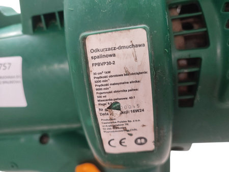 ODKURZACZ DMUCHAWA SPALINOWA DO LIŚCI FPBVP30-2 1Kw