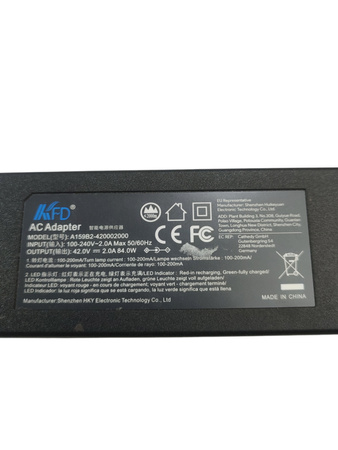 Zasilacz do hulajnogi KFD Ac Adapter A159B2-420002000 84W 42V 2A