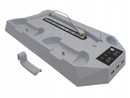 Tokluck Uchwyt ścienny z chłodzeniem na PS5 kontroler 3 USB HUB