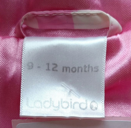 Bezrękawnik dziecięcy Różowy ROZM.12 MIES. LADYBIRD