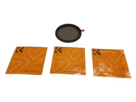 Filtr 82mm Fader ND2-32 + CPL + Black Mist Diffusion 1/4 K&F Hybrydowy 3w1