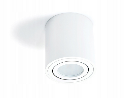 OPRAWA SUFITOWA NATYNKOWA OKRĄGŁA-RUCHOMA KOLORENO CUBO GU10 BIAŁA