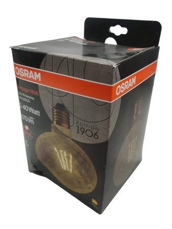 Żarówka LED Osram Vintage 1906 Pine Filament Gold 4.5W E27 2500K 470lm
