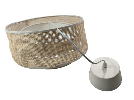 Lampa wisząca GoodHome Quetzal 1 x E27 38 cm rattan liny