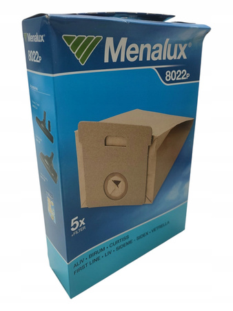 Worki papierowe do odkurzacza z filtrem Menalux 8022P (5 sztuk)