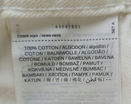 SPODENKI JEANSOWE DAMSKIE MANGO ROZMIAR 34 BIAŁE