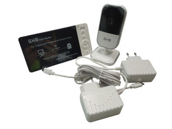 Niania elektroniczna GHB Baby Monitor ABM809 5" 720P 5000mAh VOX noktowizor
