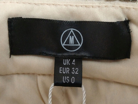 SPÓDNICA MISSGUIDED ROZMIAR 32 BEŻOWA