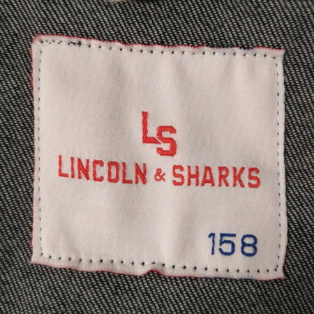 KURTKA JEANSOWA DZIECIĘCA LINCOLN&SHARKS ROZMIAR 158 CZARNA