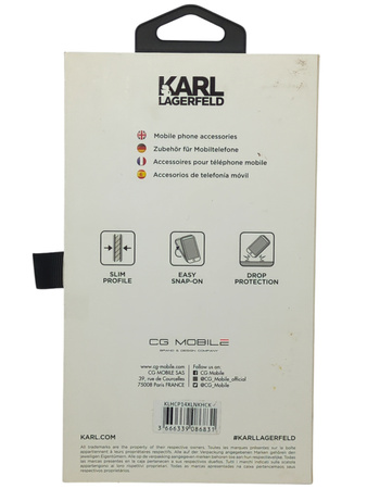 Etui Karl Lagerfeld Glitter Karl's Head na iPhone 14 Pro Max