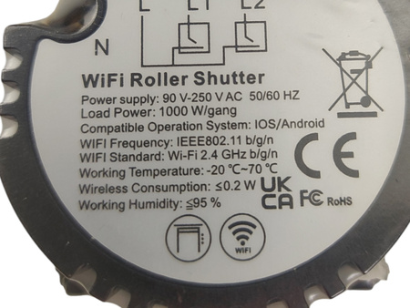 BSEED EU Przełącznik rolet WiFi Smart Life rolety przełączniki bezprzewodow