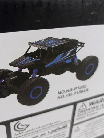 Samochód zdalnie sterowany Rock Crawler 4WD 1/18 Niebieski