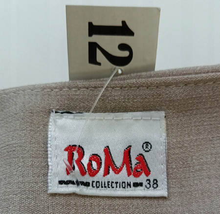 SPÓDNICA SPÓDNICZKA ROMA ROZMIAR 38 BEŻOWA