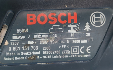 Wiertarka udarowa Bosch GSB 13 RE 600W 1,8kg 13mm szybkozaciskowa