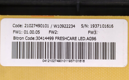 PANEL STEROWANIA W10922234 869991576130 PRALKI WHIRLPOOL