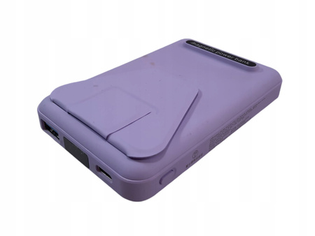 Powerbank 10 000 mAh składany magnetyczny AOGUERBE KT-D009 FIOLETOWY