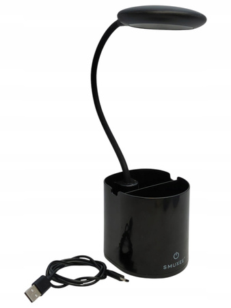 Lampka stołowa akumulatorowa z pojemnikiem SMUKEE 240296-B-W