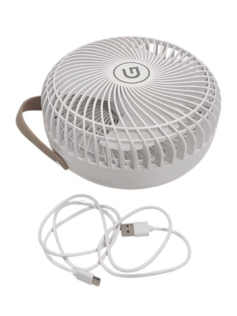 Wentylator Gutfels Venti 3030 R USB 4-stopniowy składany biały 20h pracy