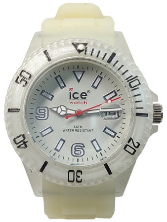 Zegarek damski na silikonowym pasku ICE WATCH kremowy
