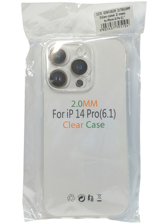 Etui Plecki do Apple Iphone 14 Pro bezbarwne