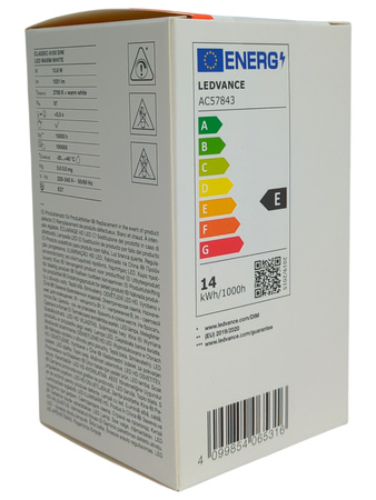Żarówka LED LEDVANCE LED CLASSIC A DIM CRI97 S 13.8W E27