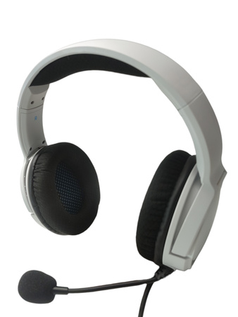 Słuchawki przewodowe nauszne z mikrofonem Binnune BG02 białe