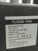 Wiatrak Wentylator Podłogowy Floor Fan MHFA-40 3 prędkości 39cm 45W