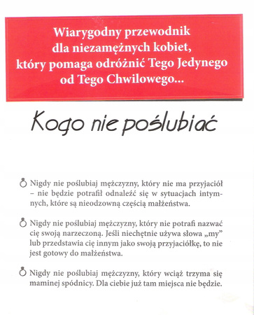 KSIĄŻKA KOGO NIE POŚLUBIĆ OJCIEC PAT CONNOR