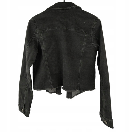 KURTKA JEANSOWA DZIECIĘCA LINCOLN&SHARKS ROZMIAR 158 CZARNA