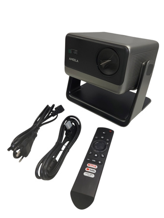 Inteligentny projektor 4K AMEELA autofokus 30000 lm 1080P Wi-Fi BT Netflix