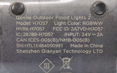 Reflektory zewnętrzne Govee H7057 RGB LED IP66 85W 4szt