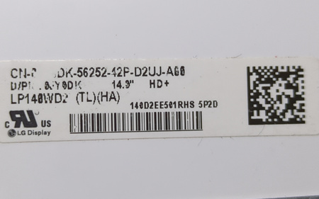 Matryca LG LP140WD2 14" 1600x900px 40pin