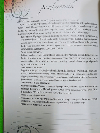 Kalendarz kobiety Zdrowa piękna zadbana przez cały rok Katarzyna Bosacka,