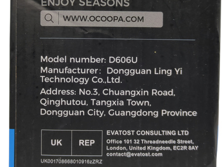 Wentylator Ocoopa D606U mini USB 3600mAh 4-14h biały