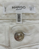 SPODENKI JEANSOWE DAMSKIE MANGO ROZMIAR 34 BIAŁE
