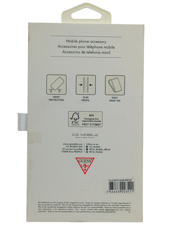 Etui Guess Plecki MagSafe do Apple iPhone 15 Pro Max różowe