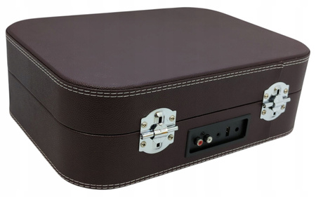 Gramofon winylowy przenośny VOKSUN S300 Vintage Bordowy