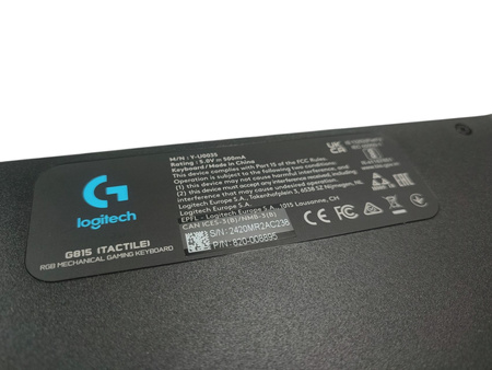 Klawiatura mechaniczna Logitech G815 Tactile RGB LIGHTSYNC USB
