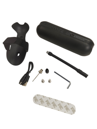 Pompka elektryczna rowerowa do piłek powerbank latarka 2x2600mah Cycplus A2