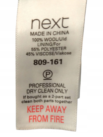 Marynarka męska szara marki Next - Rozmiar 38R