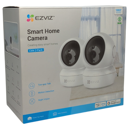 Zestaw 2x Kamera EZVIZ CS-C6N 1080p PTZ 340° WiFi IR 10m