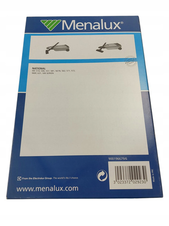 Worki papierowe z filtrem do odkurzacza Menalux 8020p (5 sztuk)