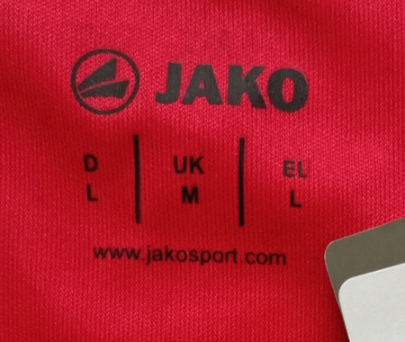 KOSZULKA PIŁKARSKA MĘSKA JAKO ROZMIAR M CZERWONY MŁODE WILKI