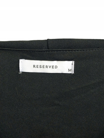 SUKIENKA Z FALBANAMI Z DŁUGIM RĘKAWEM RESERVED ROZMIAR M CZARNA