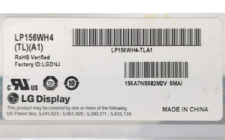 Matryca LG 15,6 " LP156WH4 15,6" 1366x768px 40pin BŁYSZCZĄCA