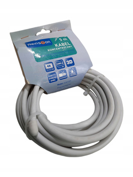 Kabel koncentryczny Reinston ESAT007 5m Biały
