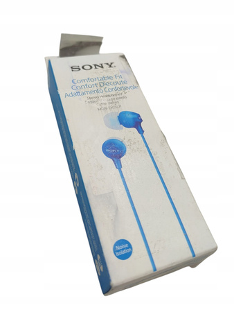 Słuchawki przewodowe douszne Sony MDR-EX15LP niebieskie