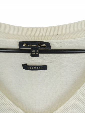 Sweter damski MASSIMO DUTTI Roz. S Kremowy