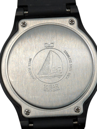 Zegarek męski na pasku QQ WR 10bar czarny